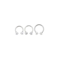 12G  316L SURGICAL STEEL HORSESHOE