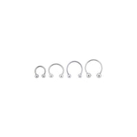 16G  316L SURGICAL STEEL HORSESHOE